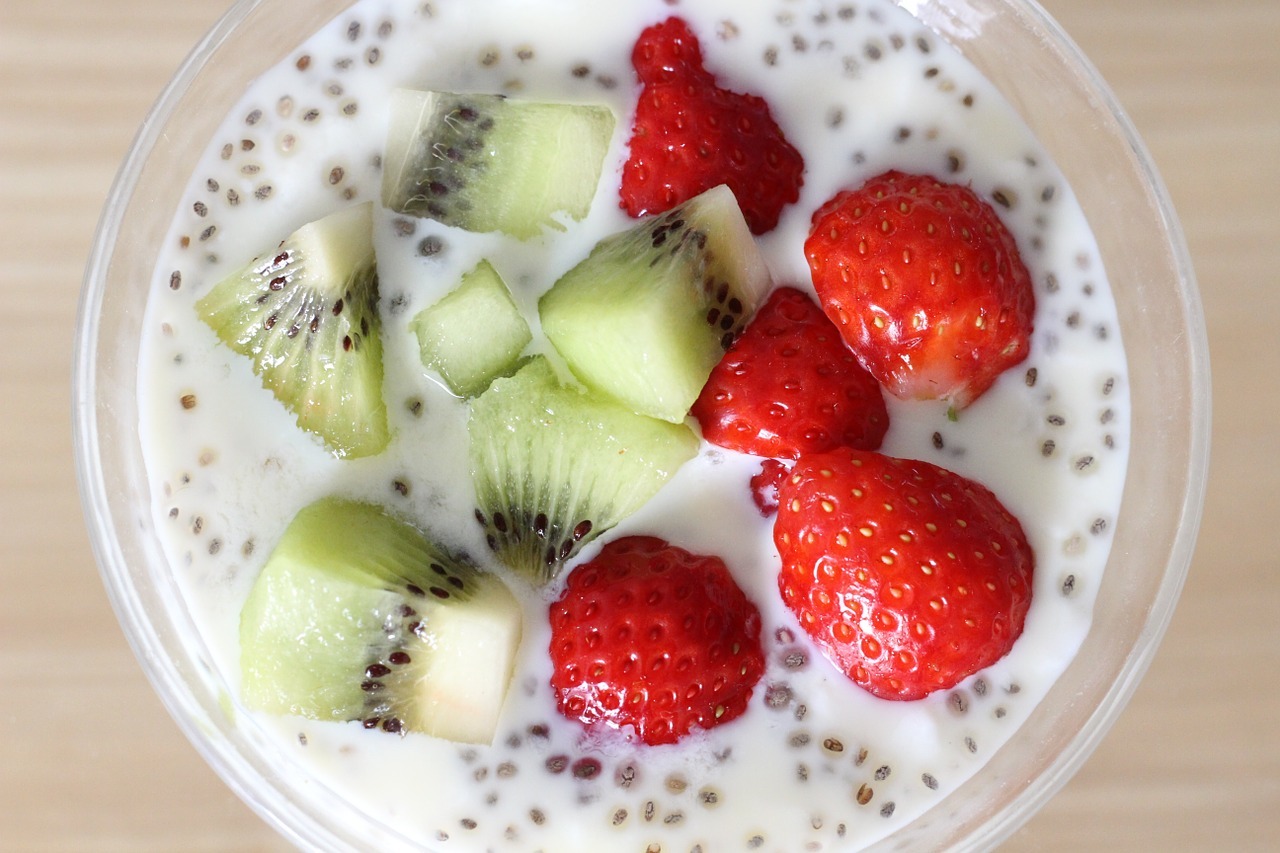 Chia jogurt s ovocem