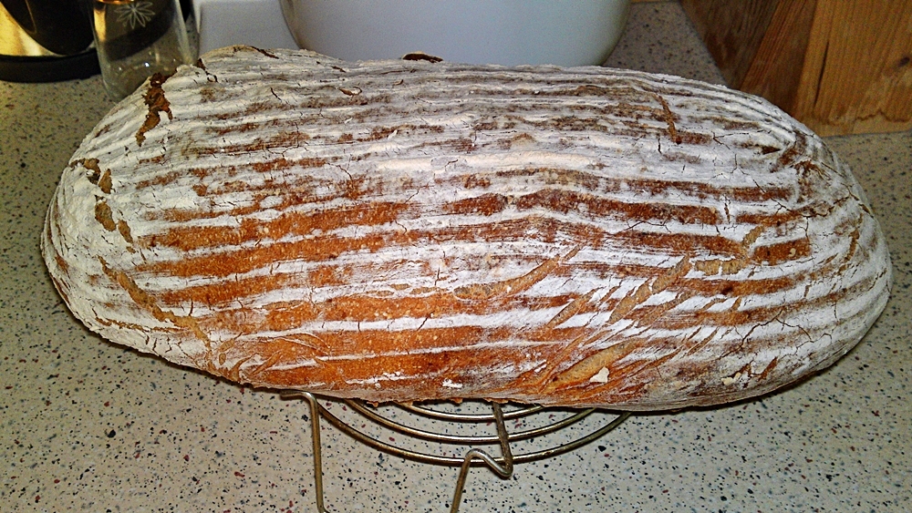 Kváskový bramborový chléb ze špaldové mouky