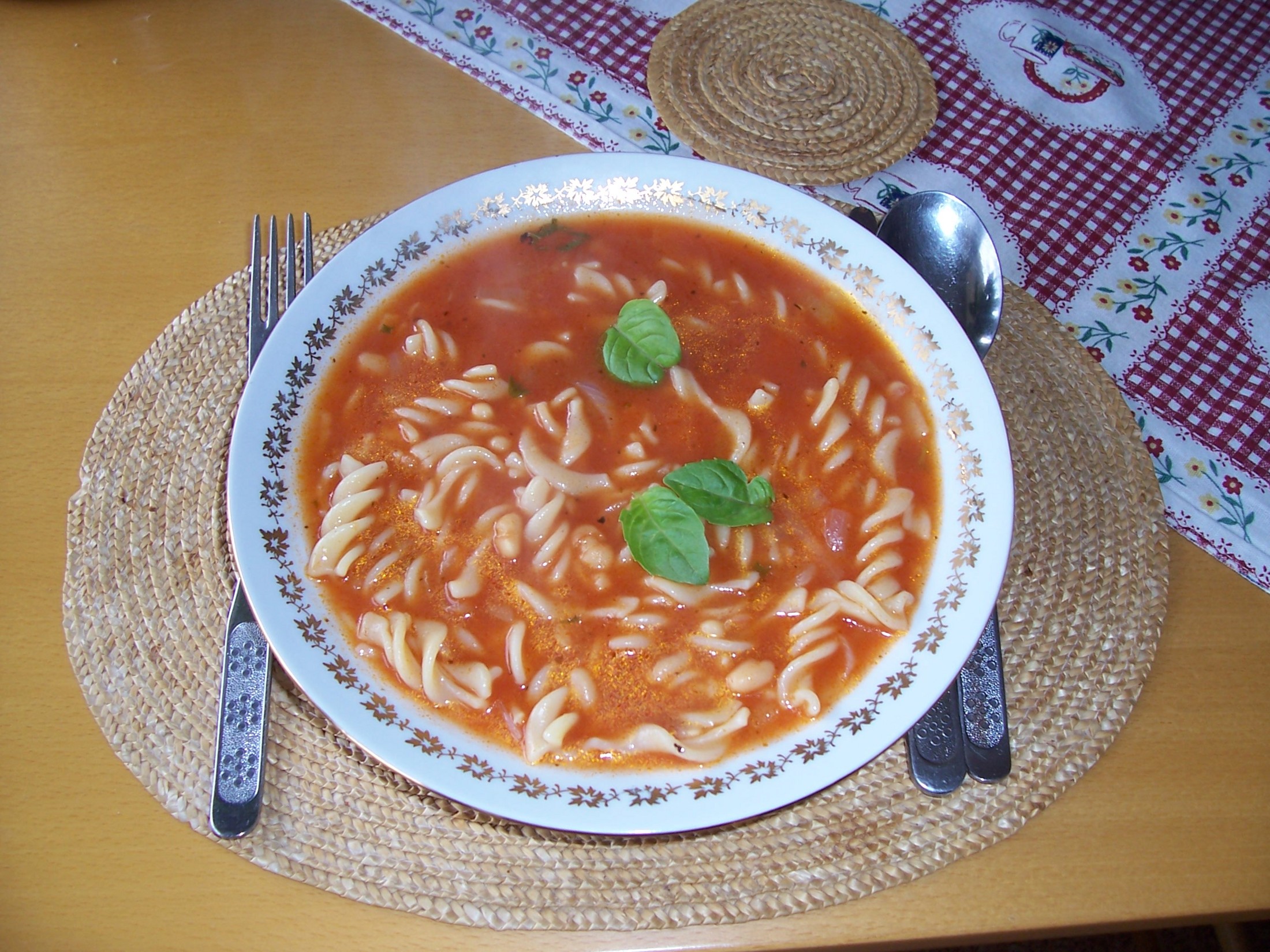 Polévka Zuppa di pomodoro